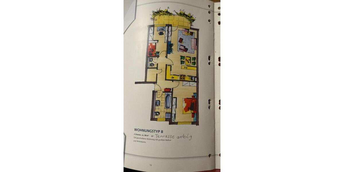 Terrassenwohnung Bergisch Gladbach Alt-Frankenforst - 3 Zimmer, 93 m&sup2;, 340.000&euro; | Angebot:26675337