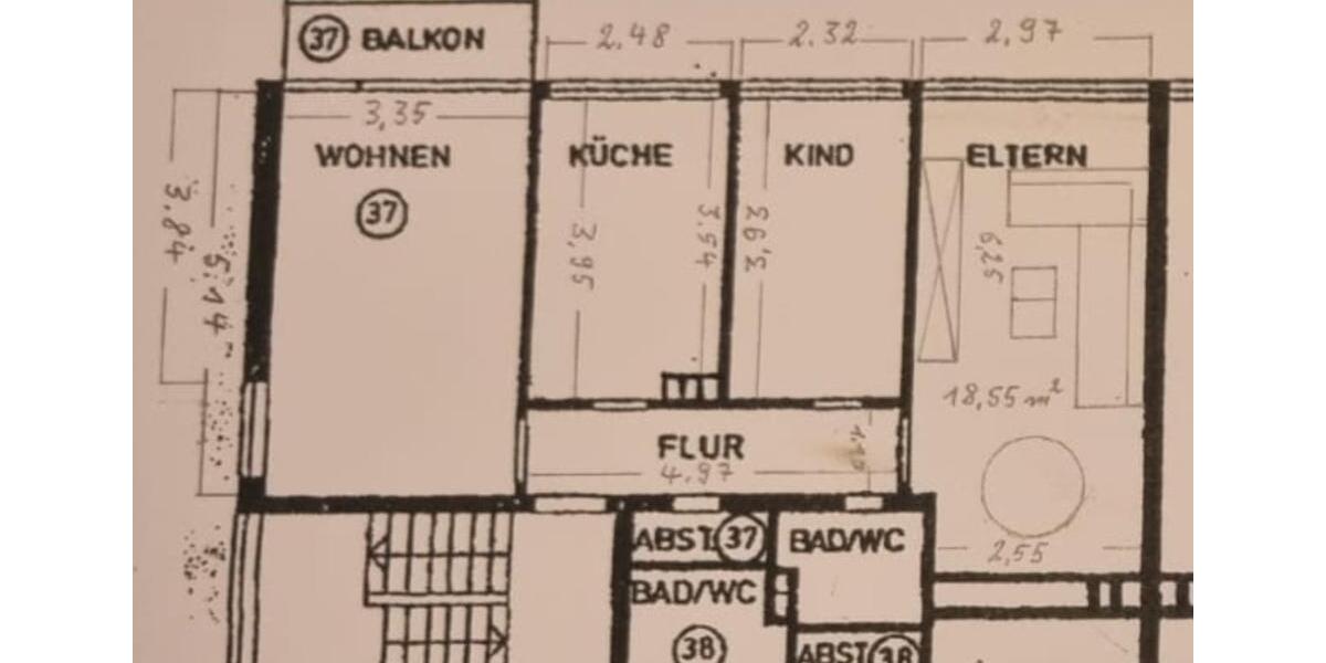 Etagenwohnung Düsseldorf Stadtbezirk 3 - 3 Zimmer, 74 m&sup2;, 400.000&euro; | Angebot:25973784