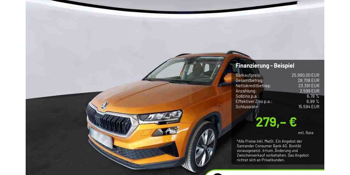 Skoda Karoq 33.653 km 25.990 &euro; Pulheim-Brauweiler 50259