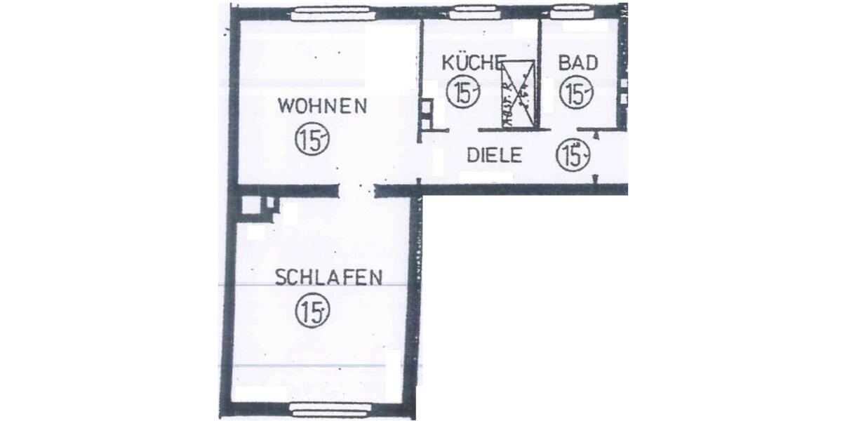 Etagenwohnung Düsseldorf Flingern Süd - 2 Zimmer, 60 m&sup2;, 800&euro; | Angebot:25903475