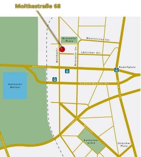 Etagenwohnung Köln Neustadt-Nord - 2 Zimmer, 399.000&euro; | Angebot:25729908