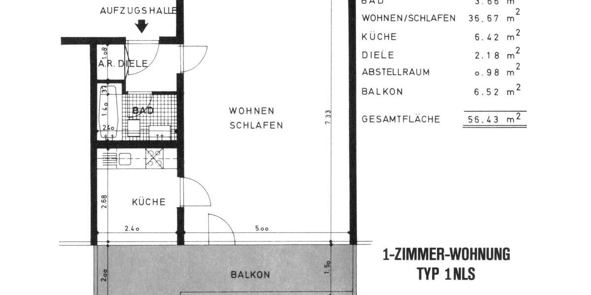 Etagenwohnung Köln Lindenthal - 1 Zimmer, 57 m&sup2;, 850&euro; | Angebot:26698774