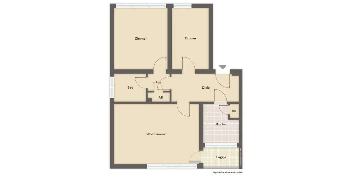 Etagenwohnung Köln Innenstadt - 3 Zimmer, 81 m&sup2;, 448.058&euro; | Angebot:19635372