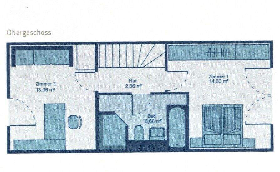 Reihenmittelhaus Düsseldorf Eller - 3 Zimmer, 81 m&sup2;, 439.000&euro; | Angebot:25689196