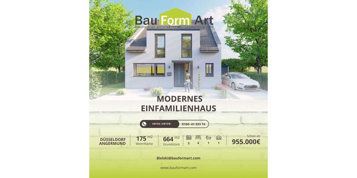 Einfamilienhaus Düsseldorf Stadtbezirk 5 - 5 Zimmer, 175 m&sup2;, 955.000&euro; | Angebot:25084389