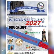 Kostümsitzung 2027 30.01.2027 Festzelt Köln Longerich