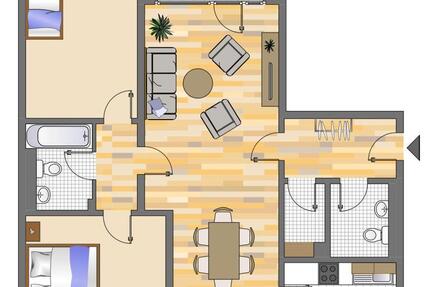 Wohnung Düsseldorf Stadtbezirk 9 - 3 Zimmer, 81 m&sup2;, 1.019&euro; | Angebot:25901446