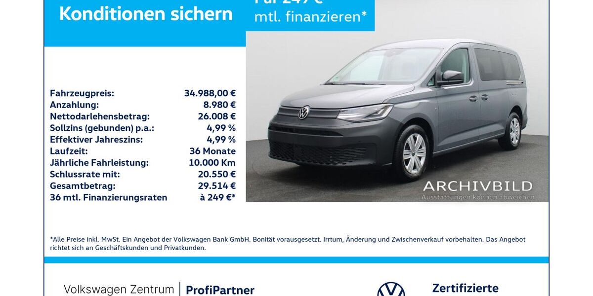 VW Caddy Maxi 14.002 km 34.980 &euro; Leverkusen 51379