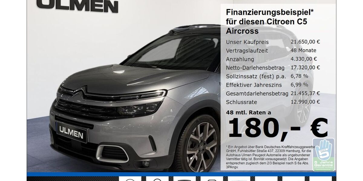 Citroen C5 Aircross 51.000 km 21.650 &euro; Düsseldorf 40233