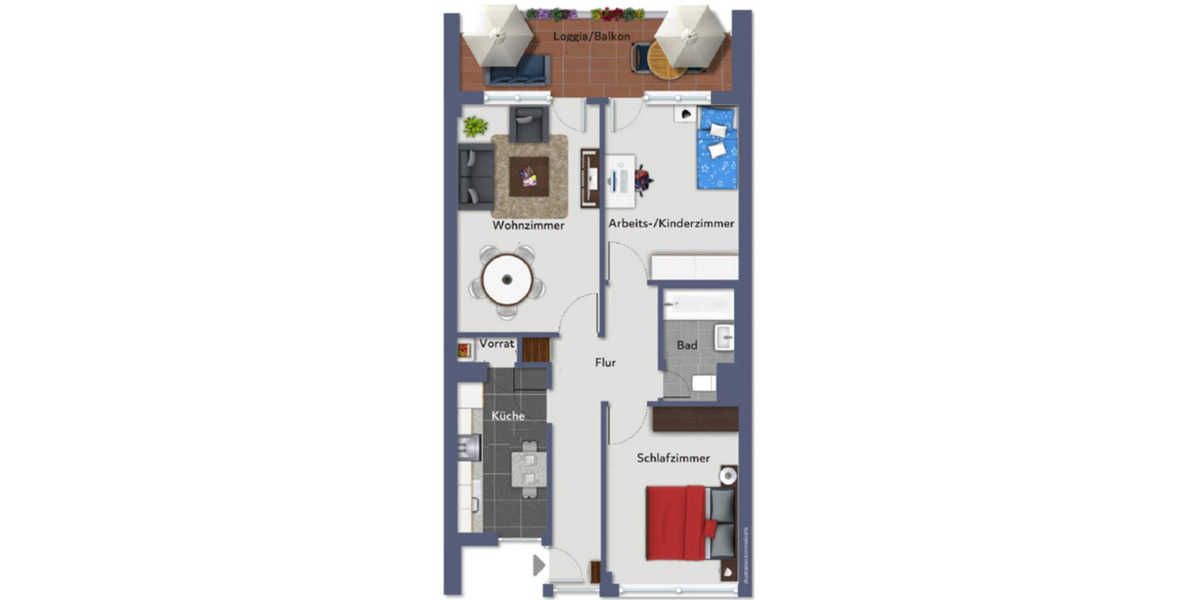 Etagenwohnung Köln Mülheim - 3 Zimmer, 75 m&sup2;, 1.500&euro; | Angebot:25894311