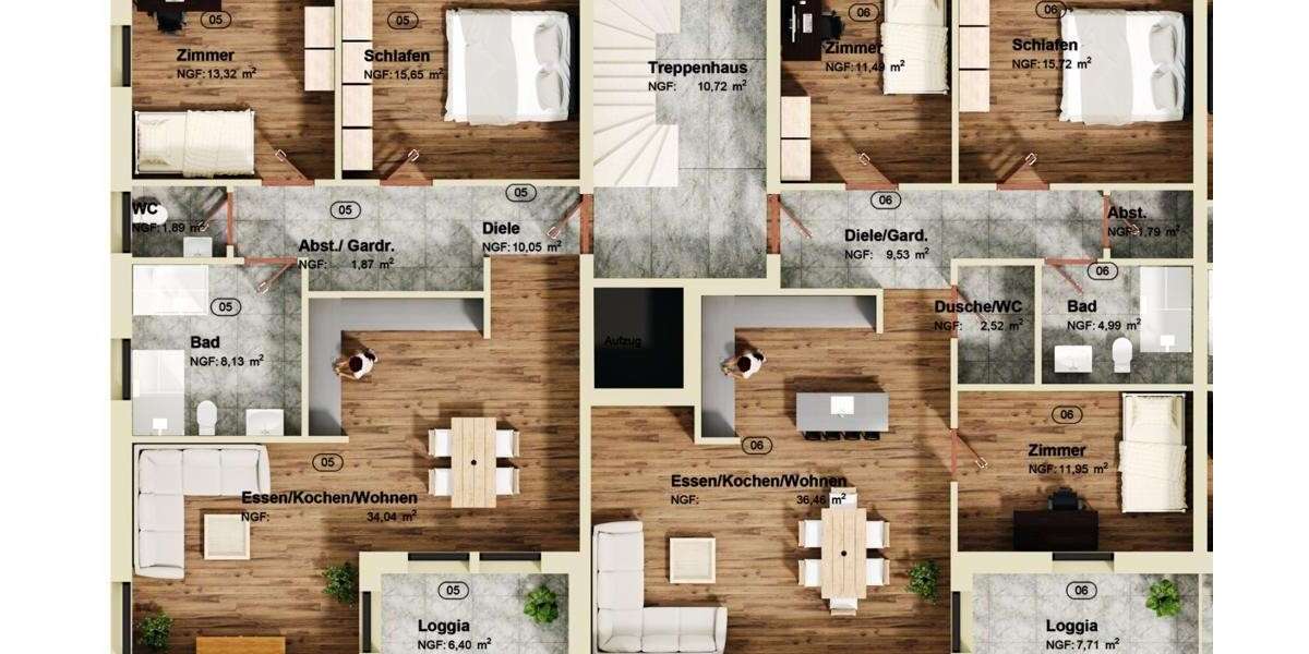 Etagenwohnung Pulheim - 3 Zimmer, 88 m&sup2;, 546.500&euro; | Angebot:23872347