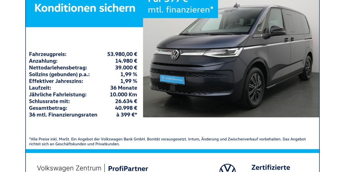 VW T7 Multivan 21.541 km 53.980 &euro; Leverkusen 51379
