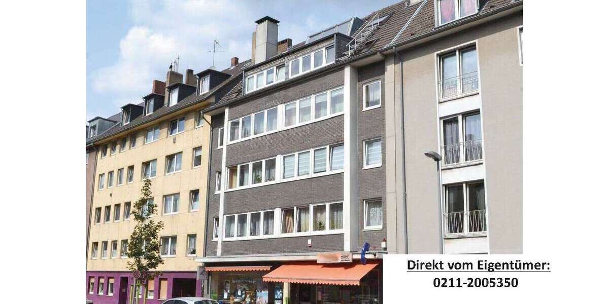 Etagenwohnung Düsseldorf Rath - 3 Zimmer, 76 m&sup2;, 215.000&euro; | Angebot:24744537