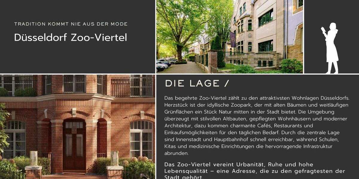 Etagenwohnung Düsseldorf Düsseltal - 2 Zimmer, 68 m&sup2;, 345.000&euro; | Angebot:25683537